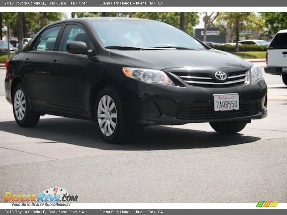 2013 Toyota Corolla LE Black Sand Pearl / Ash Photo #1