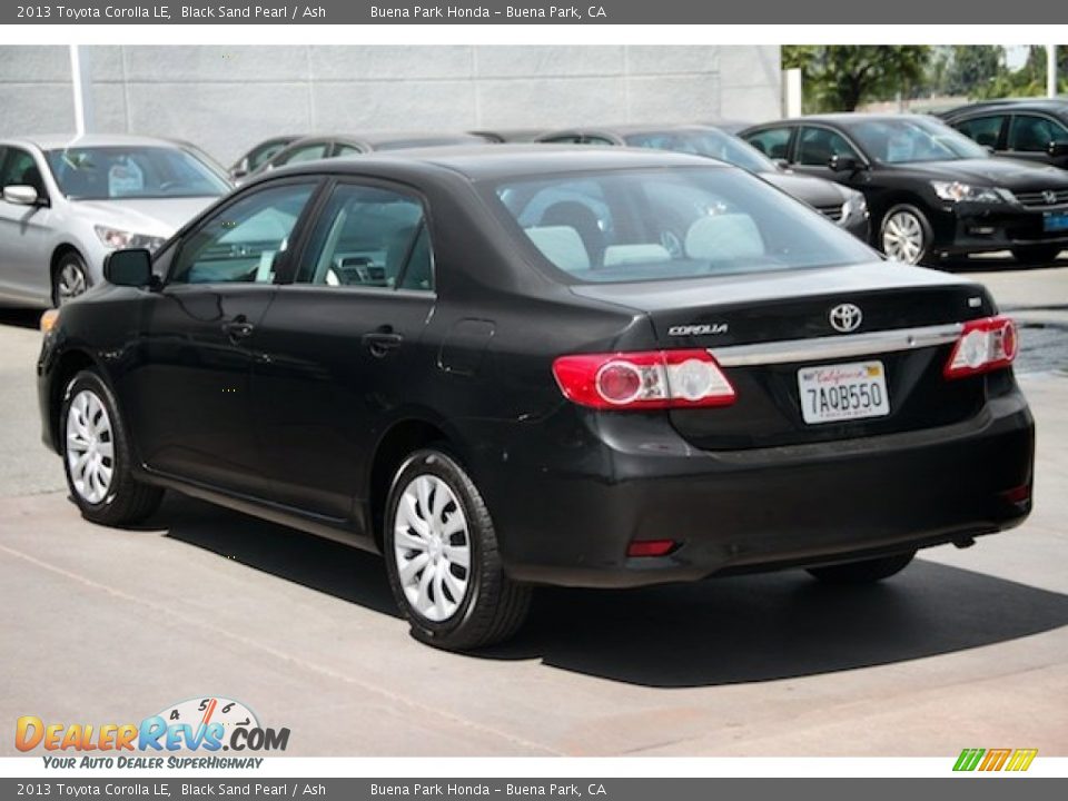 2013 Toyota Corolla LE Black Sand Pearl / Ash Photo #2