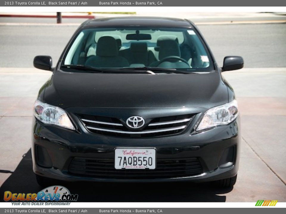 2013 Toyota Corolla LE Black Sand Pearl / Ash Photo #7