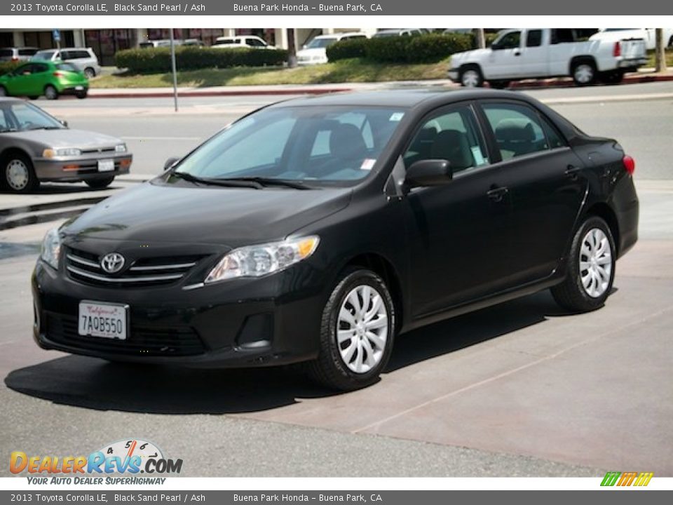 2013 Toyota Corolla LE Black Sand Pearl / Ash Photo #8