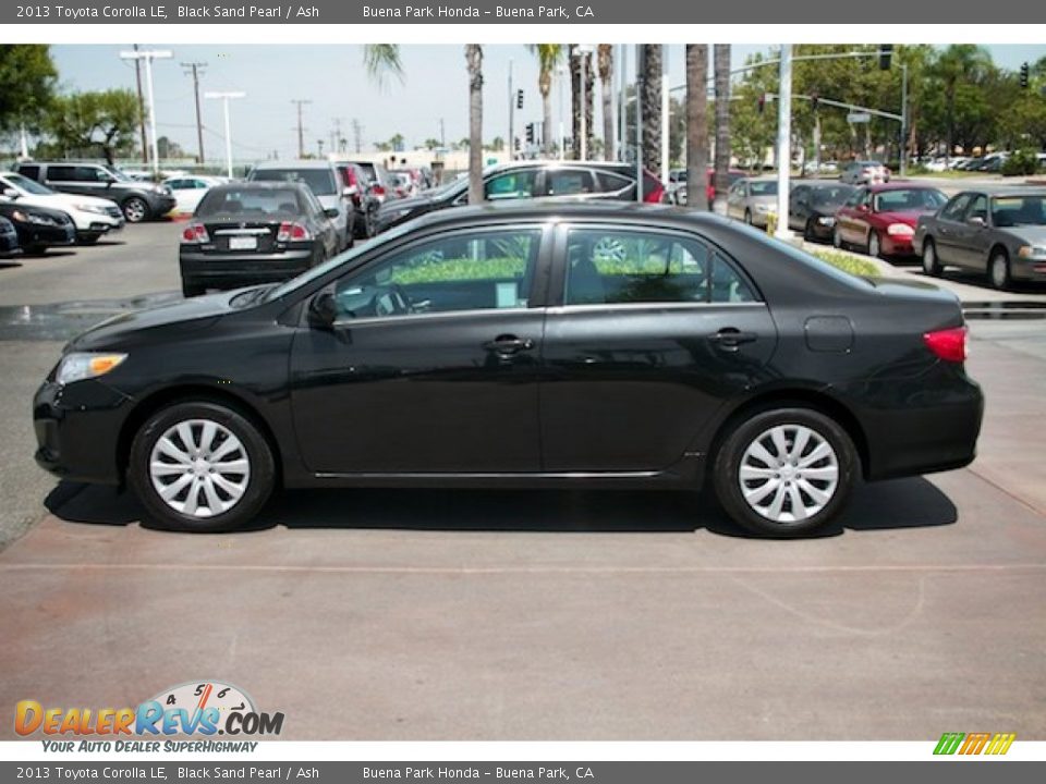 2013 Toyota Corolla LE Black Sand Pearl / Ash Photo #9