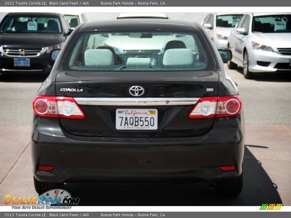 2013 Toyota Corolla LE Black Sand Pearl / Ash Photo #10