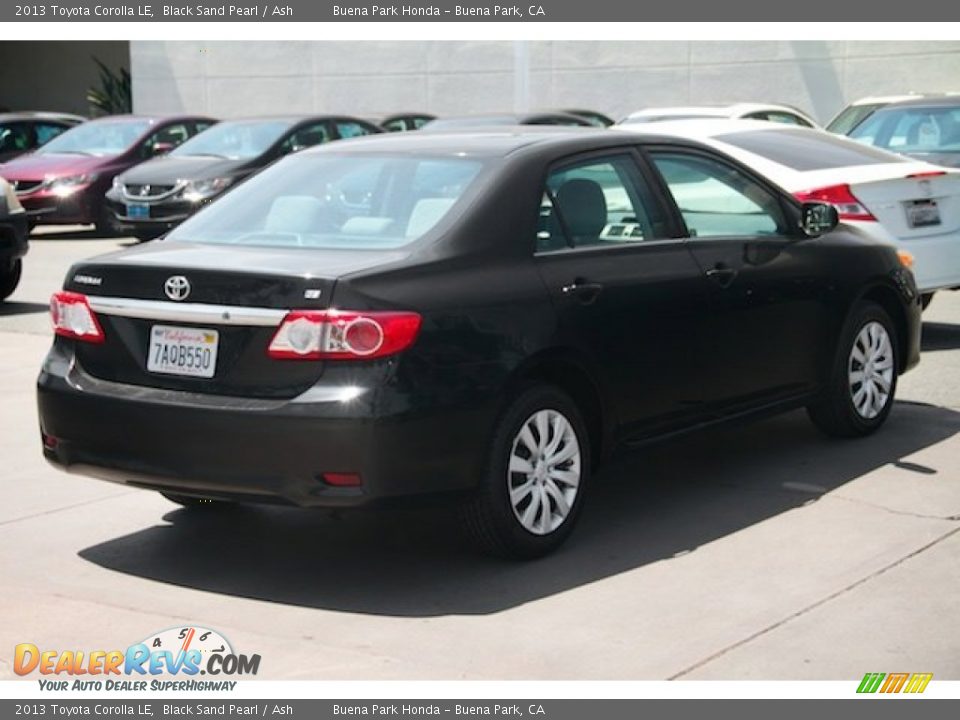 2013 Toyota Corolla LE Black Sand Pearl / Ash Photo #11