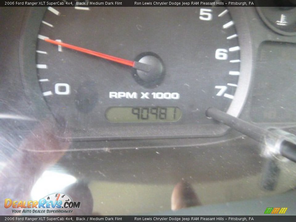 2006 Ford Ranger XLT SuperCab 4x4 Black / Medium Dark Flint Photo #18
