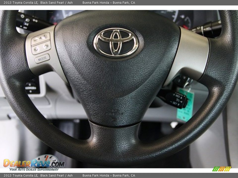 2013 Toyota Corolla LE Black Sand Pearl / Ash Photo #13