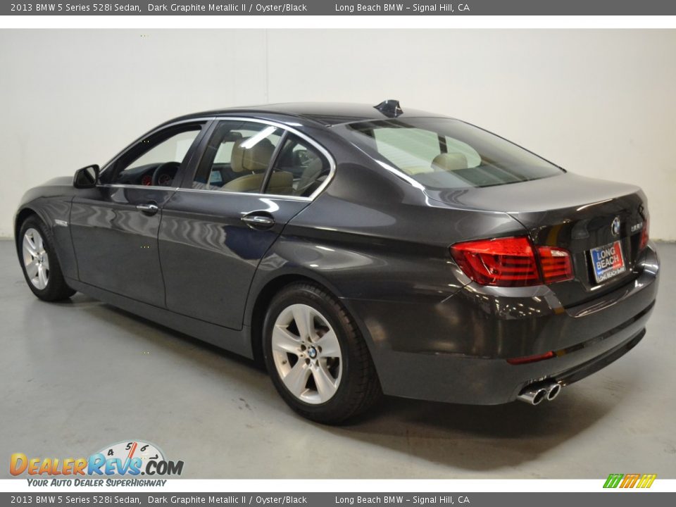 2013 BMW 5 Series 528i Sedan Dark Graphite Metallic II / Oyster/Black Photo #6