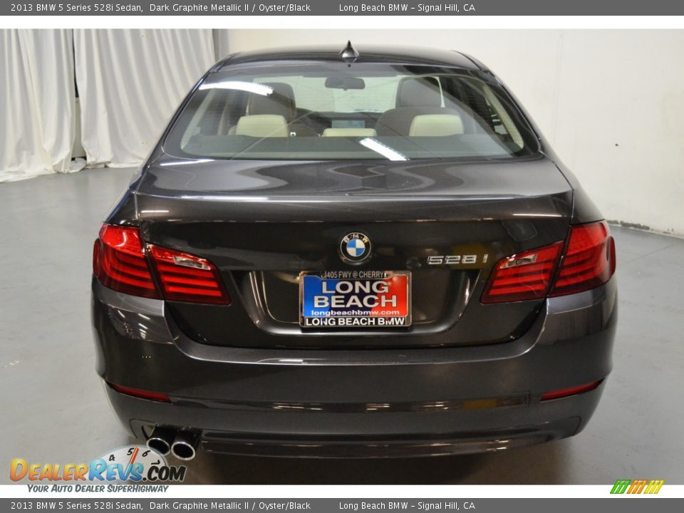 2013 BMW 5 Series 528i Sedan Dark Graphite Metallic II / Oyster/Black Photo #7