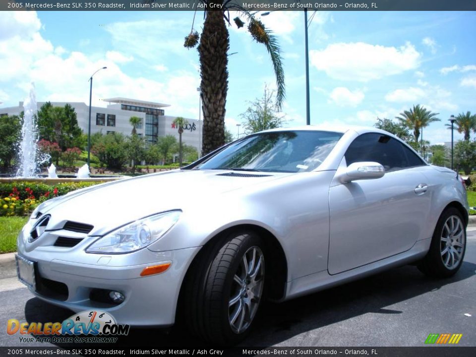 2005 Mercedes-Benz SLK 350 Roadster Iridium Silver Metallic / Ash Grey Photo #2
