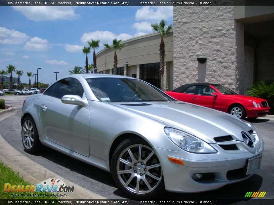 2005 Mercedes-Benz SLK 350 Roadster Iridium Silver Metallic / Ash Grey Photo #4