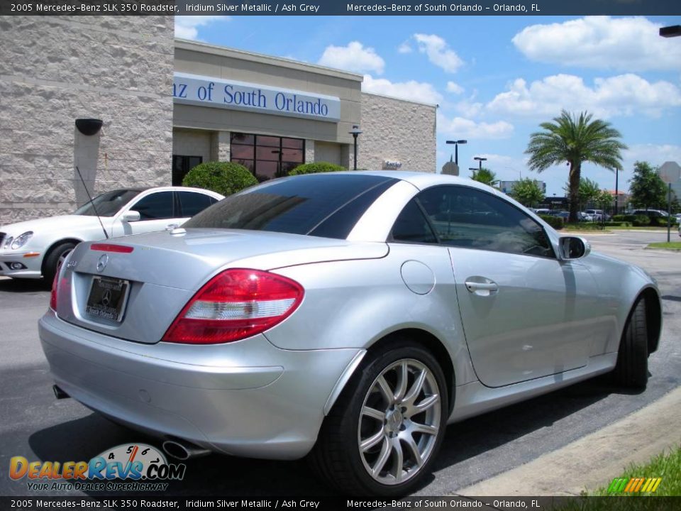2005 Mercedes-Benz SLK 350 Roadster Iridium Silver Metallic / Ash Grey Photo #6