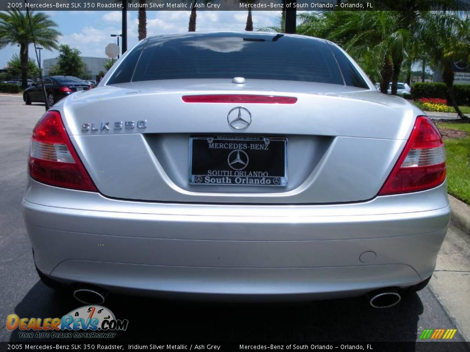 2005 Mercedes-Benz SLK 350 Roadster Iridium Silver Metallic / Ash Grey Photo #7