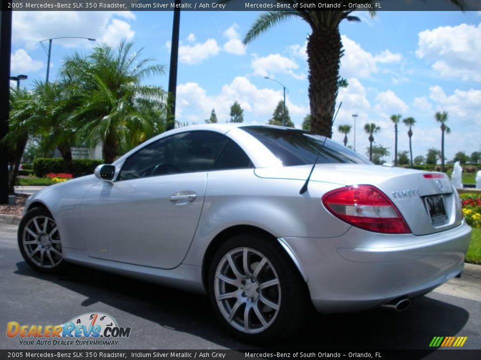 2005 Mercedes-Benz SLK 350 Roadster Iridium Silver Metallic / Ash Grey Photo #8