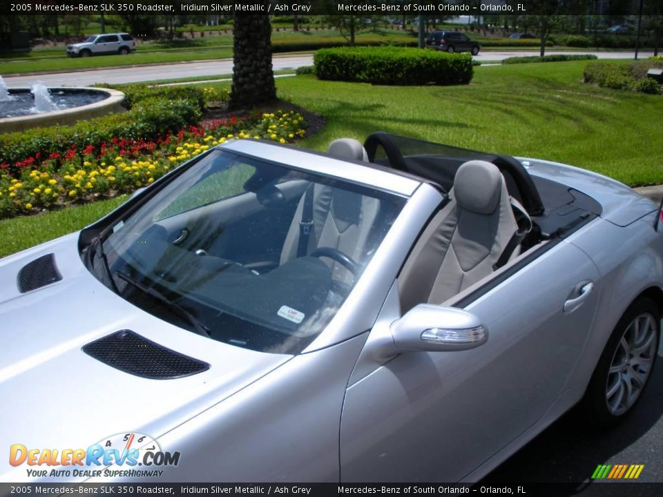 2005 Mercedes-Benz SLK 350 Roadster Iridium Silver Metallic / Ash Grey Photo #9