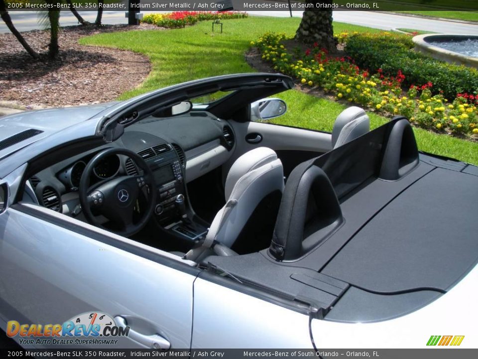 2005 Mercedes-Benz SLK 350 Roadster Iridium Silver Metallic / Ash Grey Photo #10