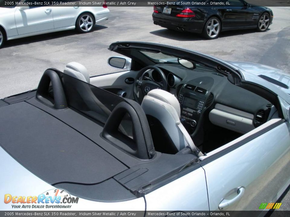 2005 Mercedes-Benz SLK 350 Roadster Iridium Silver Metallic / Ash Grey Photo #11