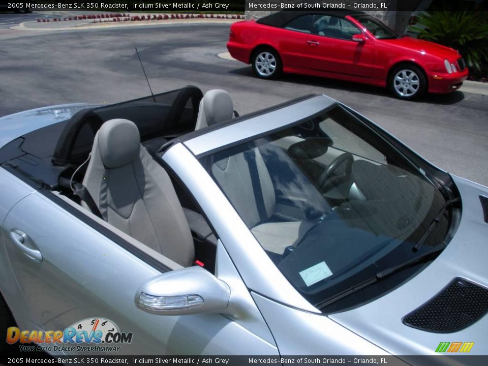 2005 Mercedes-Benz SLK 350 Roadster Iridium Silver Metallic / Ash Grey Photo #12