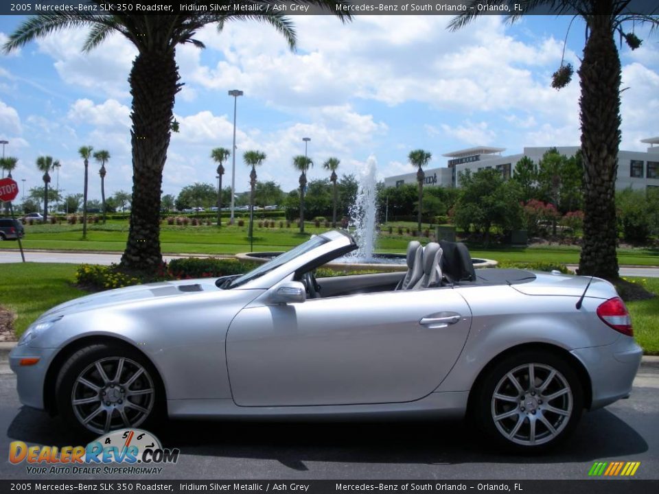 2005 Mercedes-Benz SLK 350 Roadster Iridium Silver Metallic / Ash Grey Photo #13