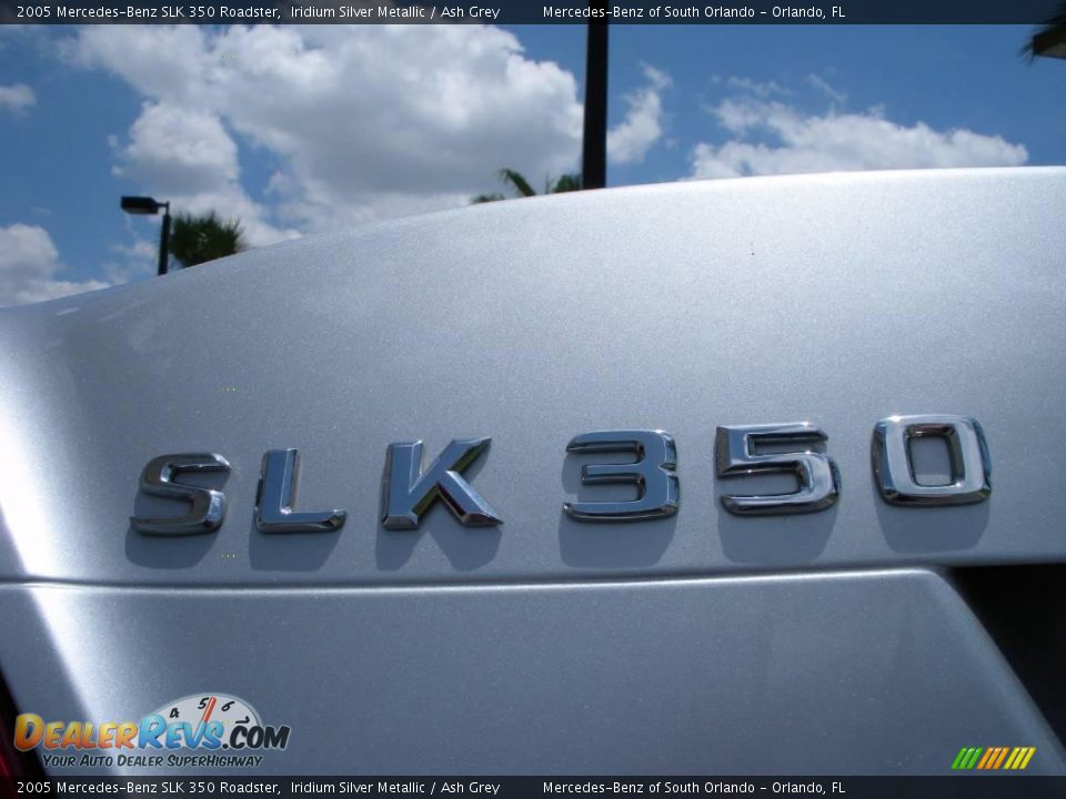 2005 Mercedes-Benz SLK 350 Roadster Iridium Silver Metallic / Ash Grey Photo #14