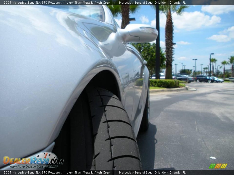 2005 Mercedes-Benz SLK 350 Roadster Iridium Silver Metallic / Ash Grey Photo #15