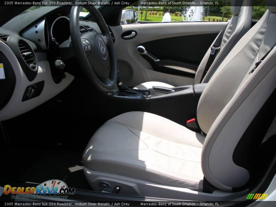 2005 Mercedes-Benz SLK 350 Roadster Iridium Silver Metallic / Ash Grey Photo #16