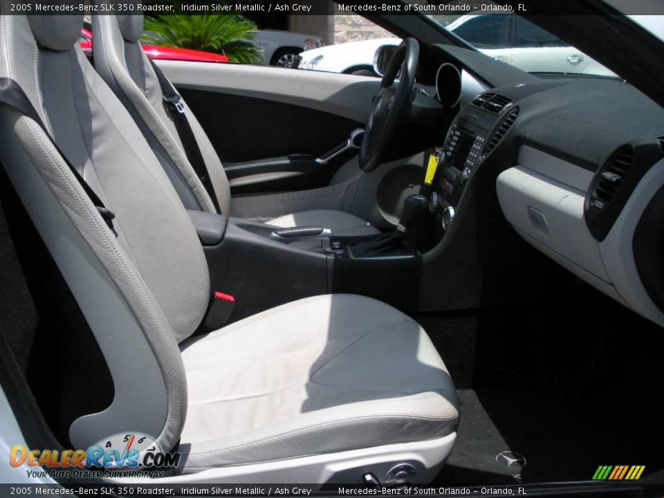 2005 Mercedes-Benz SLK 350 Roadster Iridium Silver Metallic / Ash Grey Photo #18