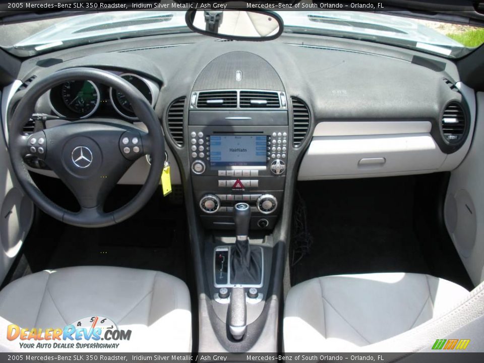 2005 Mercedes-Benz SLK 350 Roadster Iridium Silver Metallic / Ash Grey Photo #20