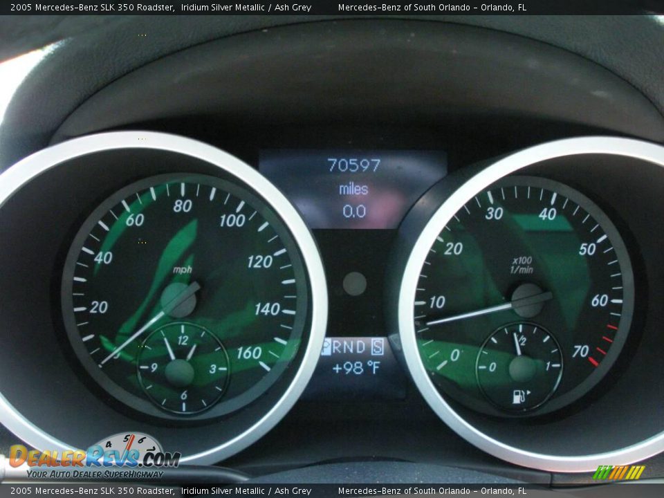 2005 Mercedes-Benz SLK 350 Roadster Iridium Silver Metallic / Ash Grey Photo #22