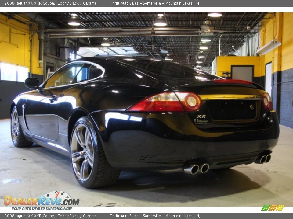 2008 Jaguar XK XKR Coupe Ebony Black / Caramel Photo #4