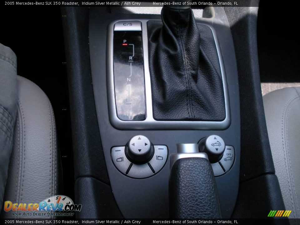 2005 Mercedes-Benz SLK 350 Roadster Iridium Silver Metallic / Ash Grey Photo #25