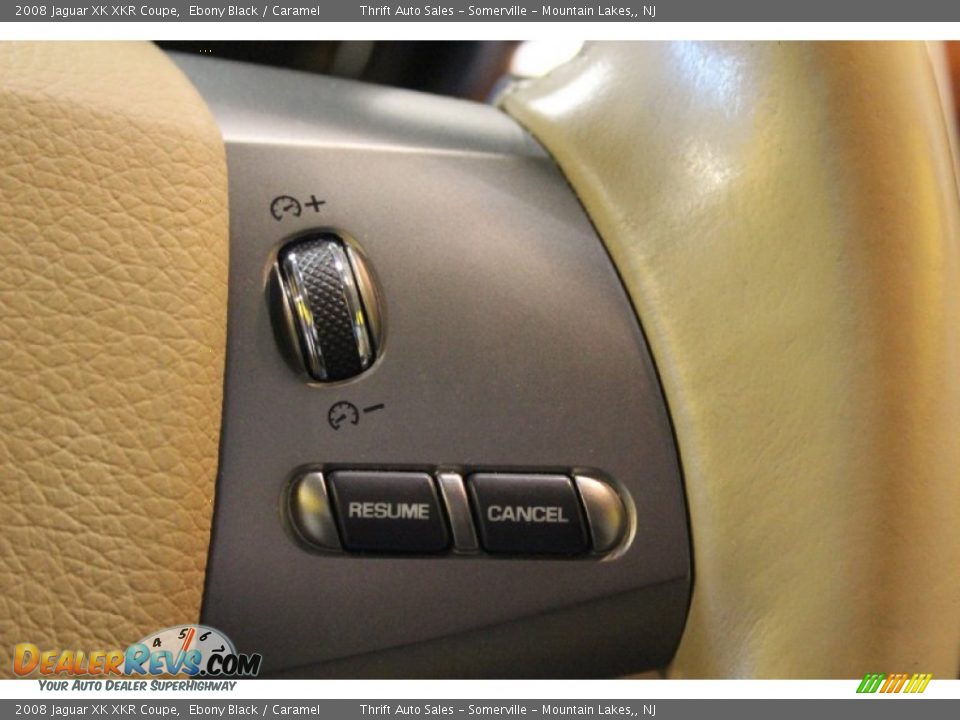 2008 Jaguar XK XKR Coupe Ebony Black / Caramel Photo #17