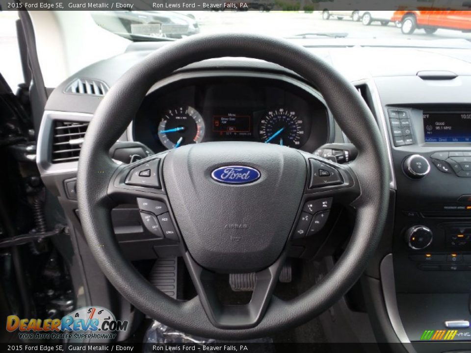 2015 Ford Edge SE Guard Metallic / Ebony Photo #17