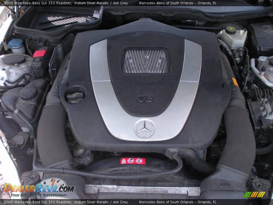 2005 Mercedes-Benz SLK 350 Roadster Iridium Silver Metallic / Ash Grey Photo #27