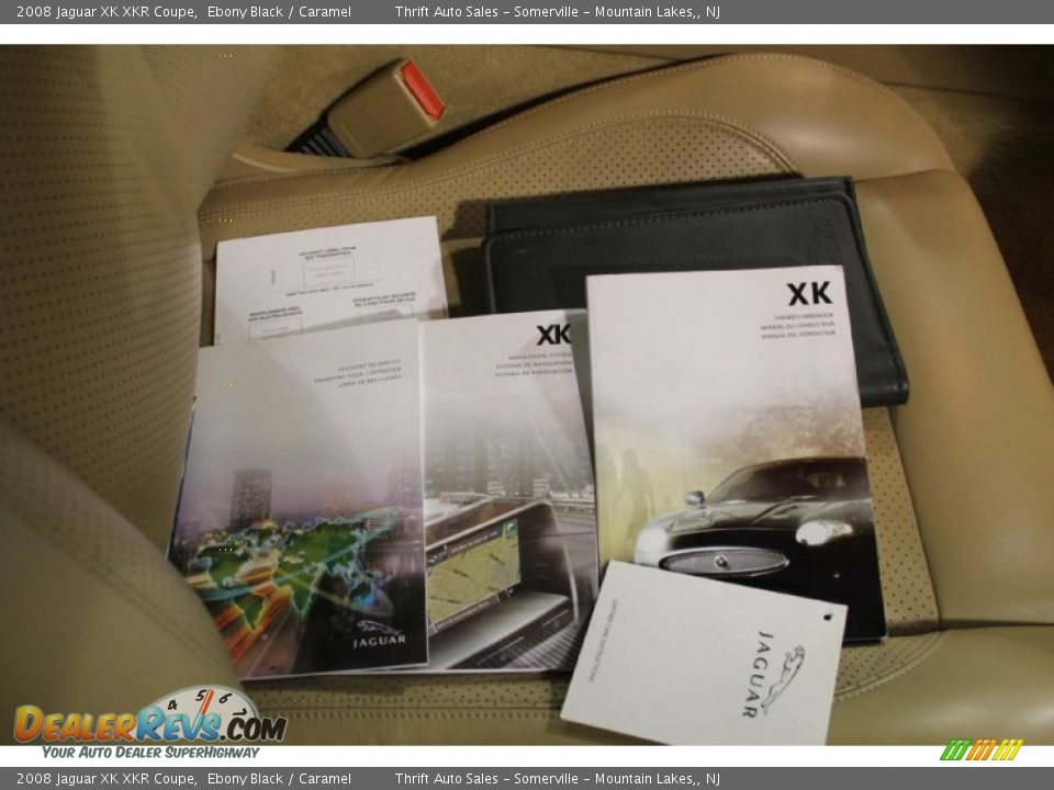 2008 Jaguar XK XKR Coupe Ebony Black / Caramel Photo #33