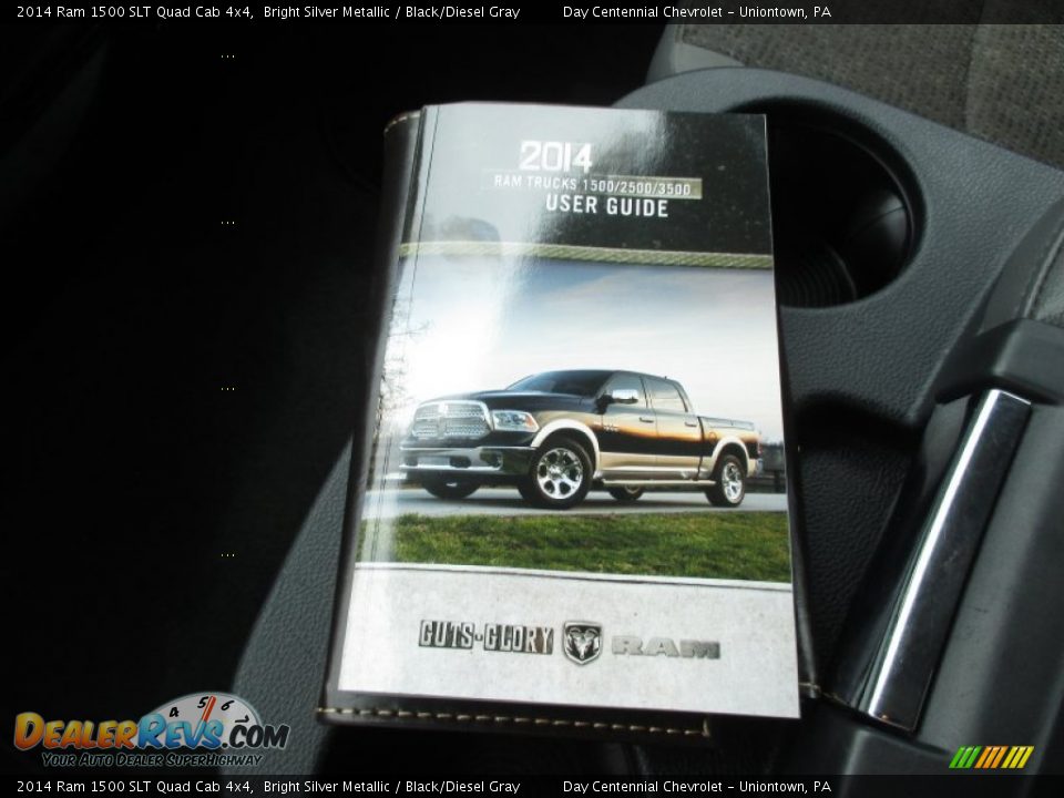 2014 Ram 1500 SLT Quad Cab 4x4 Bright Silver Metallic / Black/Diesel Gray Photo #33
