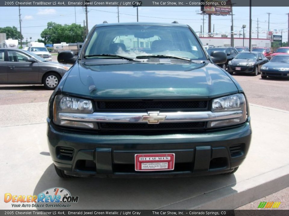 2005 Chevrolet TrailBlazer LS 4x4 Emerald Jewel Green Metallic / Light Gray Photo #8