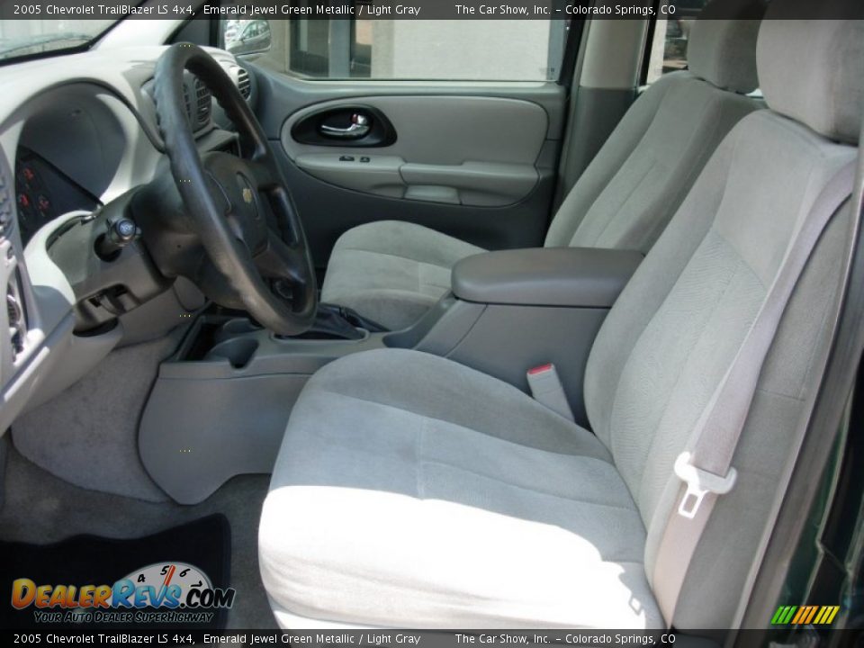 2005 Chevrolet TrailBlazer LS 4x4 Emerald Jewel Green Metallic / Light Gray Photo #10