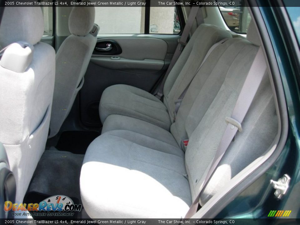 2005 Chevrolet TrailBlazer LS 4x4 Emerald Jewel Green Metallic / Light Gray Photo #11