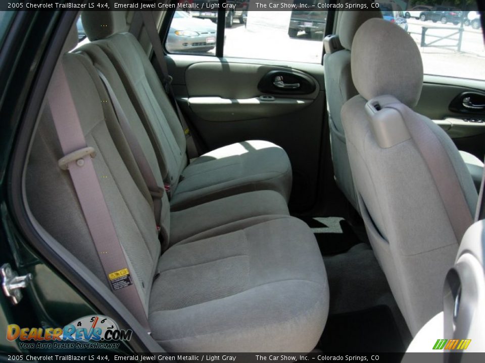 2005 Chevrolet TrailBlazer LS 4x4 Emerald Jewel Green Metallic / Light Gray Photo #13