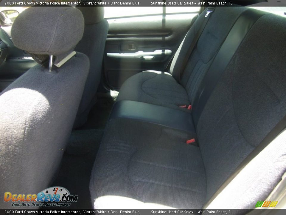 2000 Ford Crown Victoria Police Interceptor Vibrant White / Dark Denim Blue Photo #12
