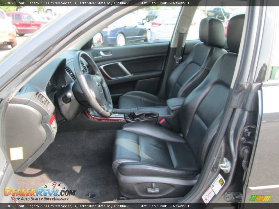 2009 Subaru Legacy 2.5i Limited Sedan Quartz Silver Metallic / Off Black Photo #11