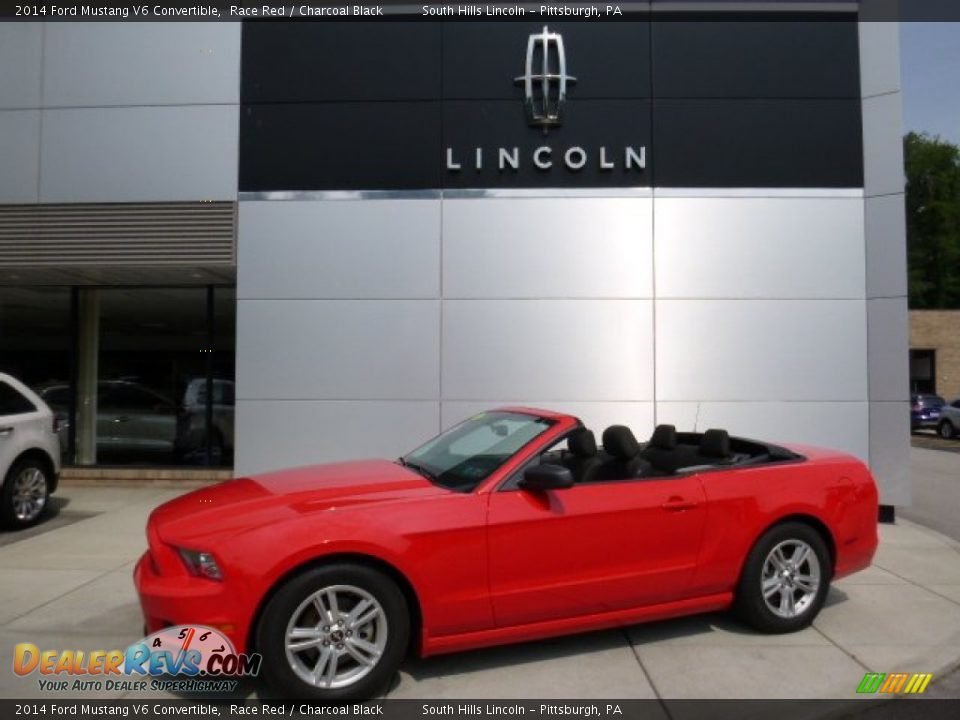2014 Ford Mustang V6 Convertible Race Red / Charcoal Black Photo #1