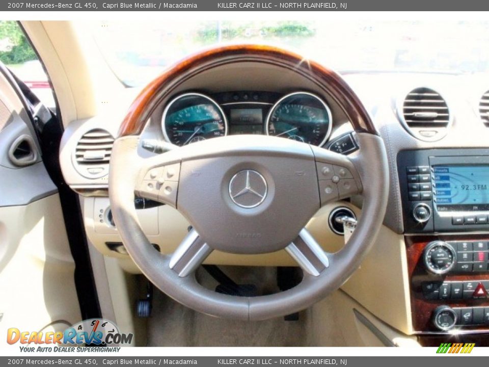2007 Mercedes-Benz GL 450 Capri Blue Metallic / Macadamia Photo #18