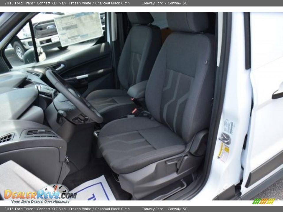 2015 Ford Transit Connect XLT Van Frozen White / Charcoal Black Cloth Photo #15