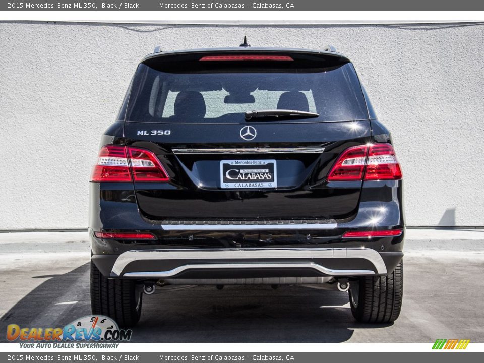 2015 Mercedes-Benz ML 350 Black / Black Photo #4