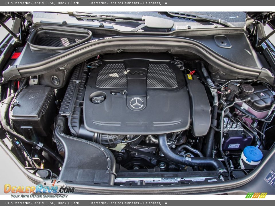 2015 Mercedes-Benz ML 350 Black / Black Photo #9