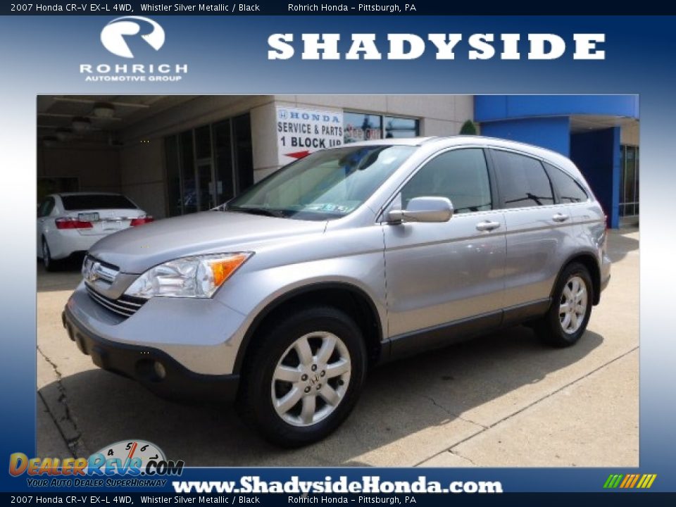 2007 Honda CR-V EX-L 4WD Whistler Silver Metallic / Black Photo #1