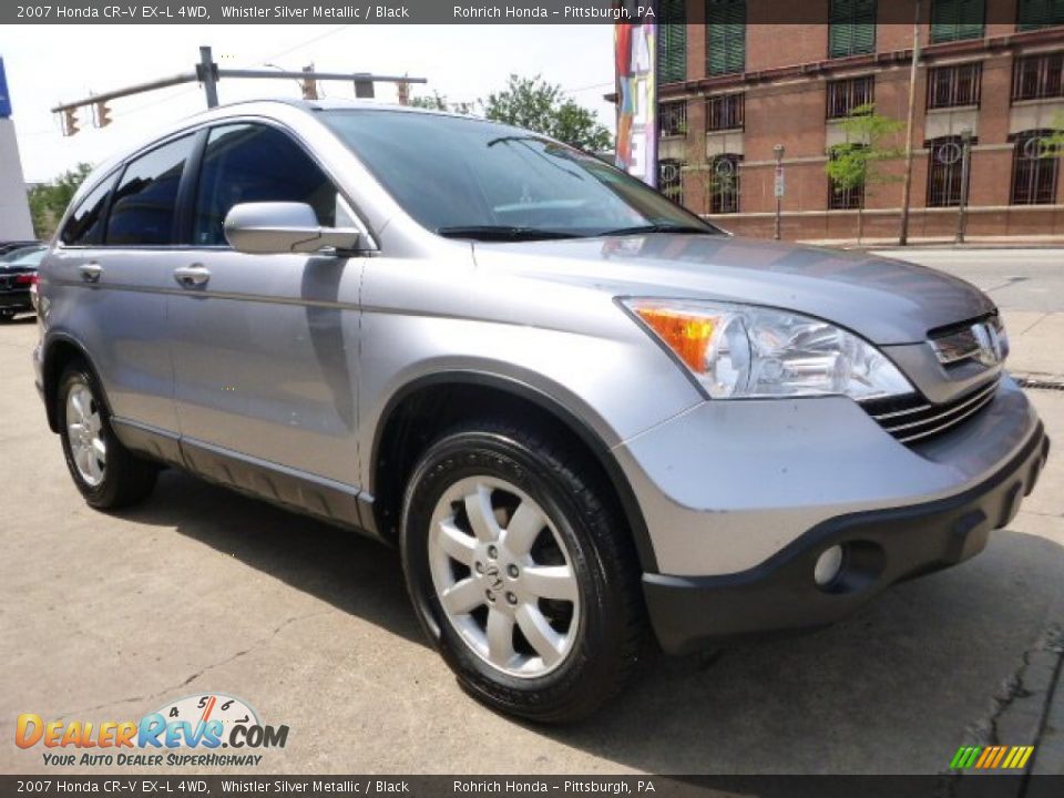 2007 Honda CR-V EX-L 4WD Whistler Silver Metallic / Black Photo #3