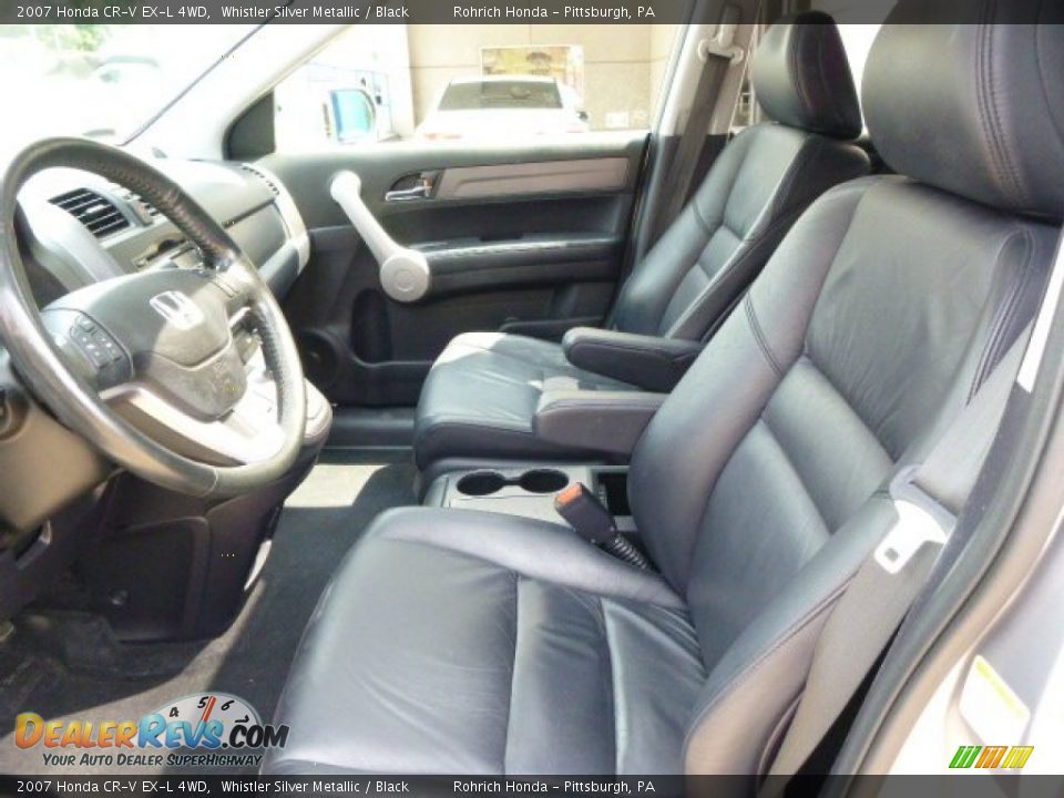 2007 Honda CR-V EX-L 4WD Whistler Silver Metallic / Black Photo #4