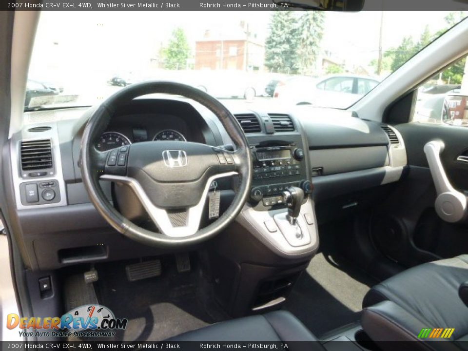 2007 Honda CR-V EX-L 4WD Whistler Silver Metallic / Black Photo #6