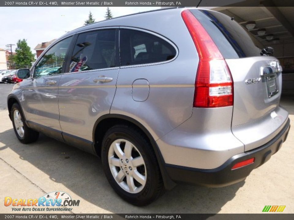 2007 Honda CR-V EX-L 4WD Whistler Silver Metallic / Black Photo #10